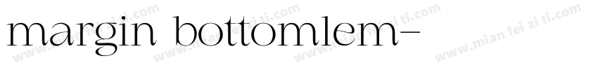margin bottom1em字体转换